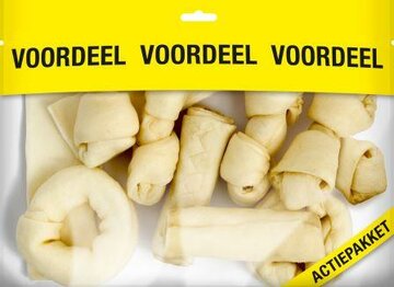 Voskes blanke kauwkluiven mix 420 gr
