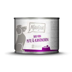 Mjamjam natvoer honden kalkoen - konijn  200gr 