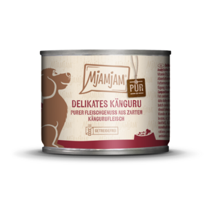 Mjamjam natvoer honden puur kangoeroe 200gr 