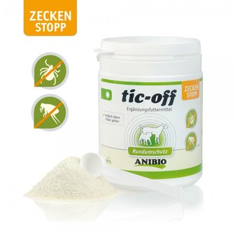 Anibio Tic off, tegen teken en vlooien 400 gr.