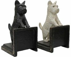 2 boekensteunen boekenstandaard Spitz Schnauzer