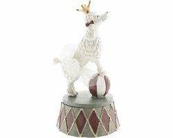 Clayre &amp; Eef Decoratie Beeld poedel 9*9*15 cm 