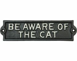 Clayre & Eef metaal  Tekstbord 22x5 cm