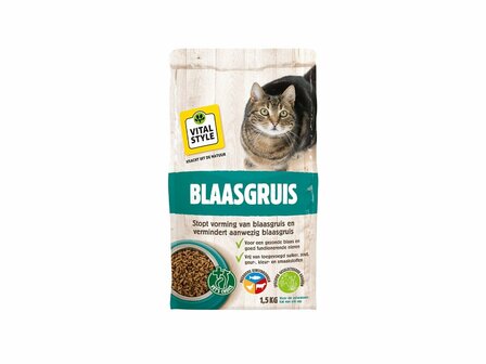 Katten brokken blaasgruis  1,5 kg