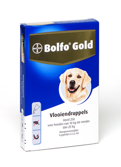Bolfo Gold hond 250 2 pipet