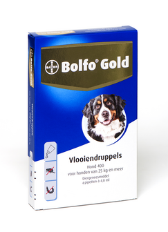 Bolfo Gold hond 400 2 pipet