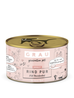 Grau honden natvoer rund puur 200 gr.