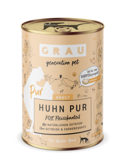 Grau honden natvoer kip puur 400 gr.