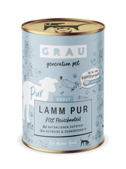 Grau honden natvoer lamm 400 gr.