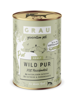 Grau natvoer honden wild 400 gr.