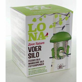 Lona - vogels -Voersilo S6 Groen