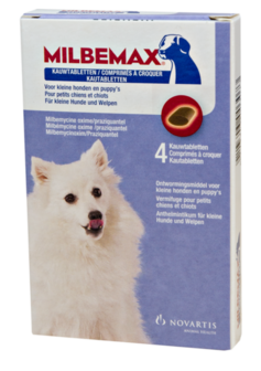 Milbemax Kauwtabletten hond klein chewy (