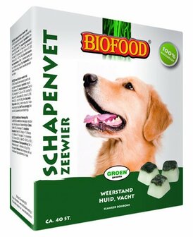 Biofood schapenvet maxi bonbons zeewier 40 st.