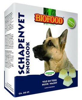 Biofood Schapenvet maxi bonbons knoflook 40 st