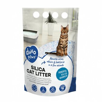 Duvo+ Kattenbakvulling premium silica 5 ltr