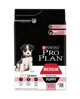Pro plan medium puppy sensitive skin 3 kg