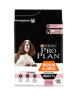 Pro plan medium &amp; large adult 7+ sensitive skin 14 kg