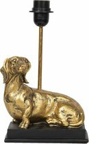 Clayre &amp; Eef- teckel- Lampenvoet  Hond 23x23x44 cm 