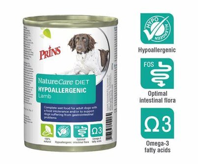 Prins NatureCare Diet Dog Hypoallergenic Lamb natvoer 375gr