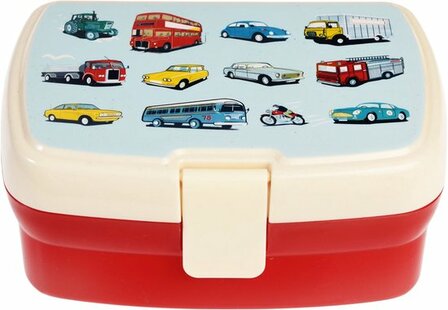 Rex London - Kinderlunchtrommel met deksel &#039;Road Trip&#039;