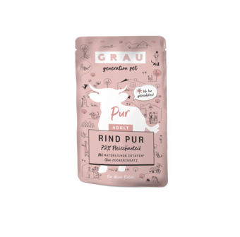 Grau kat natvoer rund pouche 125gr