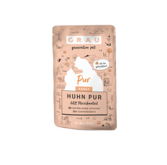 Grau kat natvoer kip pouche 125gr
