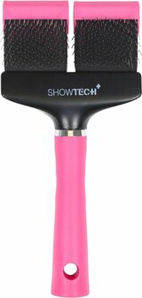 Show Tech -  hondenborstel-Flex Groom Professionele Slicker-roze