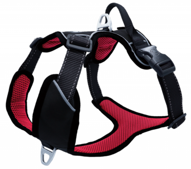 Petlando outdoor harnas rood/zwart