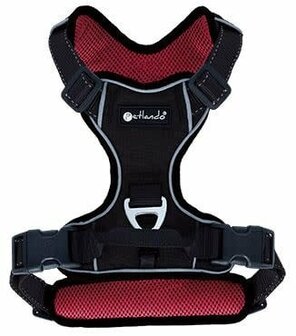 Petlando outdoor harnas rood/zwart