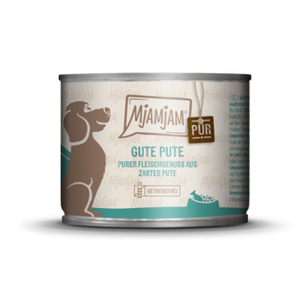 Mjamjam natvoer honden puur kalkoen  200gr 