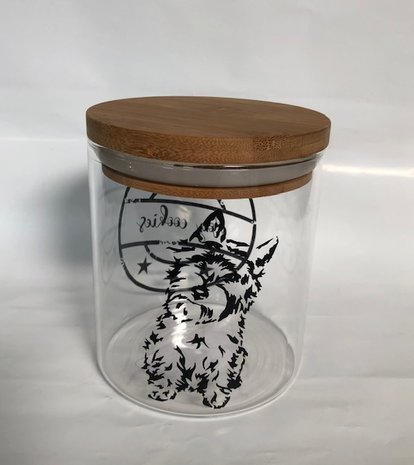 Cairn terrier koekjes pot glas 