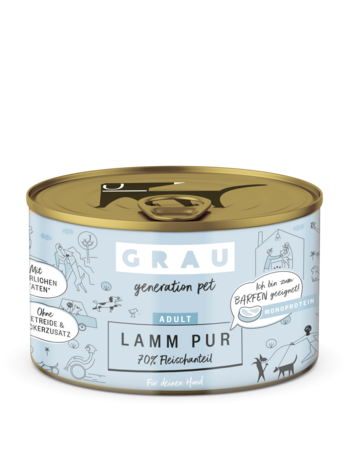 Grau honden natvoer lamm 200 gr.