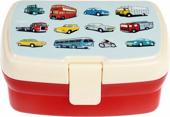 Rex London - Kinderlunchtrommel met deksel 'Road Trip'
