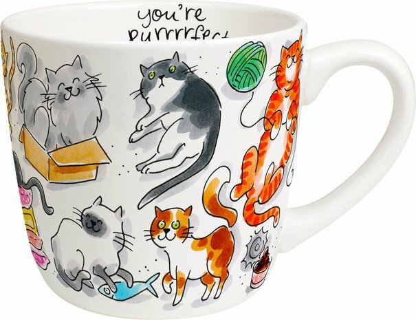 Blond Amsterdam, Cappuccino mok 0,5L Cat love