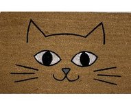 Clayre & Eef Pot Holder 20x20 cm Grey White Cotton Square Cats
