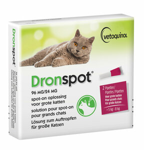 Dronspot spot-on grote kat