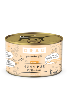 Grau honden natvoer kip puur 200 gr.