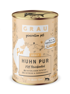 Grau honden natvoer kip puur 400 gr.