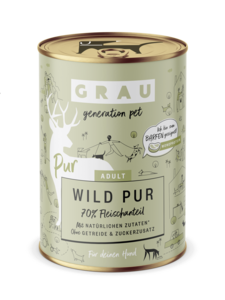 Grau natvoer honden wild 400 gr.