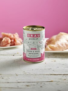 Grau- natvoer -katten -kip & kalf- 200gr.