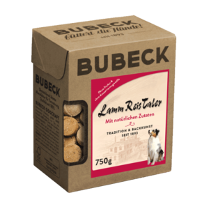 Bubeck hondensnack lamm reis taler ovengebakken 750gr