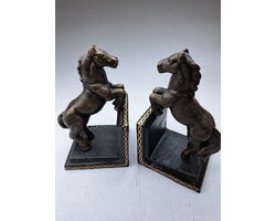 Boekensteun gietijzer paarden
