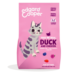 Edgard Cooper kitten verse eend en kip 325gr