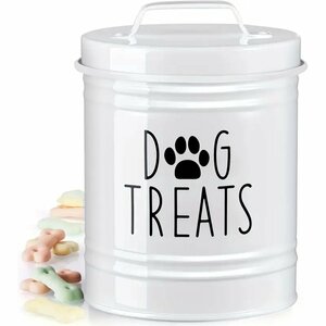 Dog treats voorraadpot honden wit 15,5 x 12,5