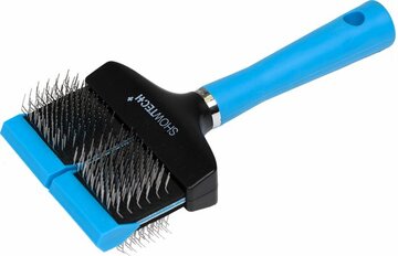 Show Tech  hondenborstel- Flex Groom Professionele Slicker blauw